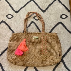 Lilly Pulitzer Straw Bag